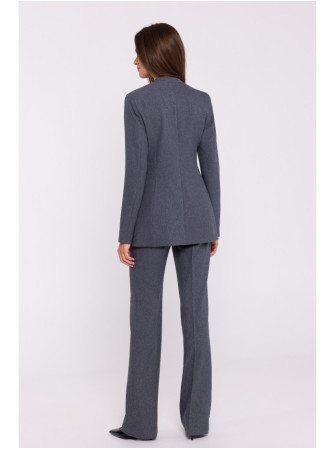 S370 Gėlėtas švarkas - pilka