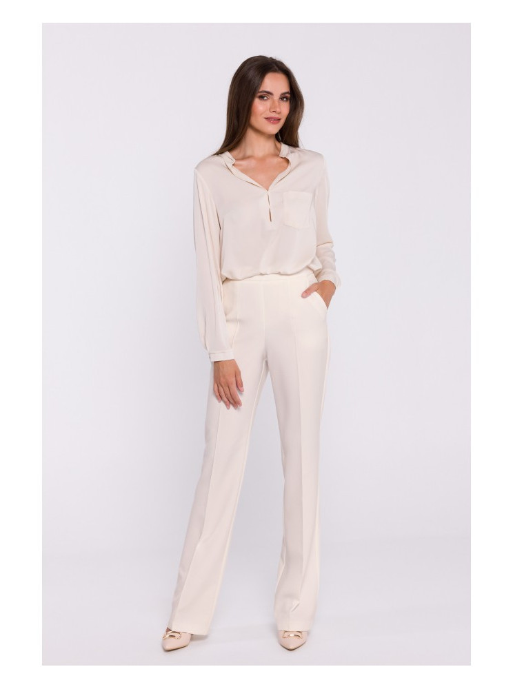 S371 Plėšyti platėjantys kelnės - dramblio kaulo