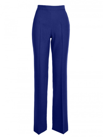 S371 Plėšyto kirpimo kelnės - mėlyna