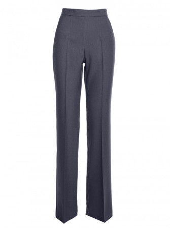 S371 Plėšyti platėjantys džinsai - pilka