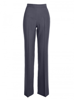 S371 Plėšyti platėjantys džinsai - pilka