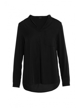 S375 Ilgų rankovių palaidinė - juoda