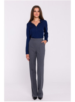 S375 Ilgarankovė palaidinė - tamsiai mėlyna