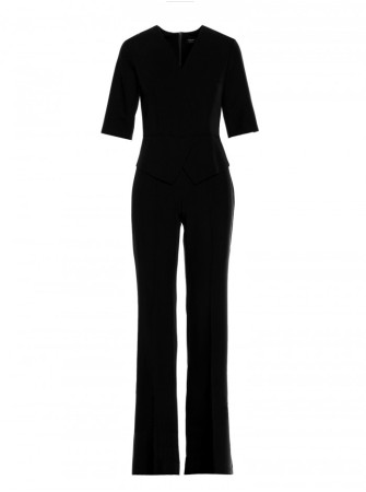 S377 "Peplum" kombinezonas - juoda