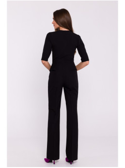 S377 "Peplum" kombinezonas - juoda