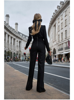 M811 Kombinezonas su paaukštintais pečiais - juoda