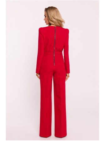 M811 Kombinezonas su paaukštintais pečiais - raudona