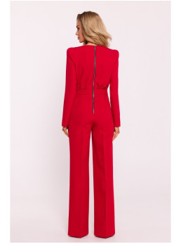 M811 Kombinezonas su paaukštintais pečiais - raudona