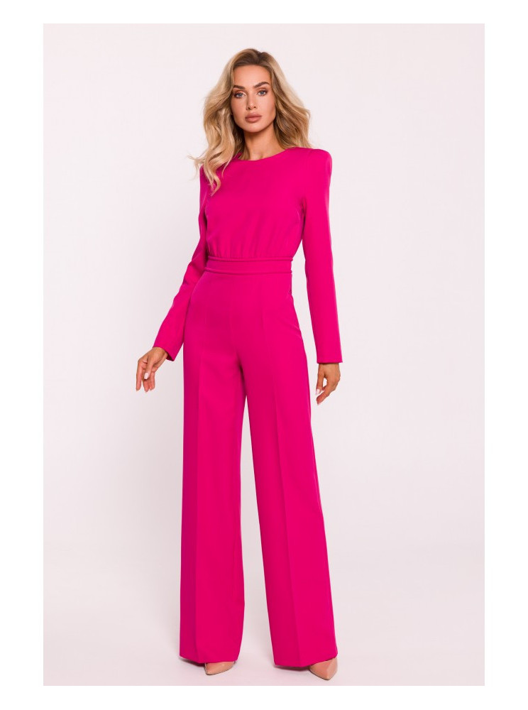 M811 Kombinezonas su paaukštintais pečiais - fuksijos