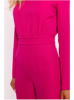 M811 Kombinezonas su paaukštintais pečiais - fuksijos