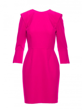 M815 Mini suknelė su skeltomis rankovėmis - fuksijos