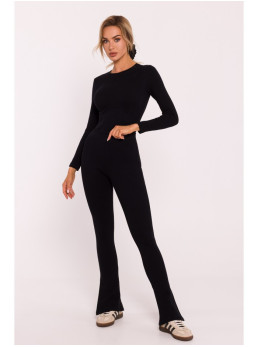 M816 Ripplės tamprės su skeltukais - juoda