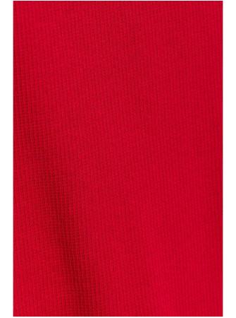 M818 Raštuotas raudonas suknelė su nuleistais pečiais - raudona