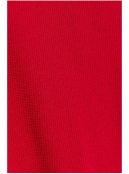 M821 Plataus rankovių mezginio suknelė - raudona