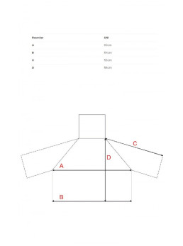 M822 Trapecijos silueto megztinis aukštu kaklu - viržių