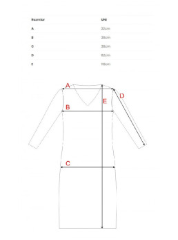M824 Suknelė megztinis su V formos iškirpte - rožinė
