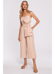 M571 Strapless Jumpsuit - beige