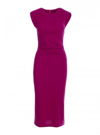 S382 Midi suknelė be rankovių - slyvų