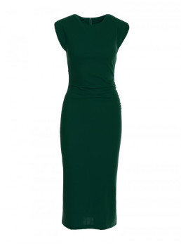 S382 Žalios spalvos midi suknelė be rankovių - žalia