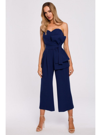 M571 Strapless Jumpsuit - navy blue