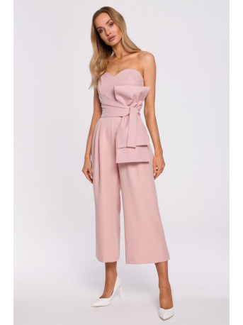 M571 Strapless Jumpsuit - powder