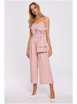 M571 Strapless Jumpsuit - powder