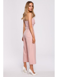 M571 Strapless Jumpsuit - powder