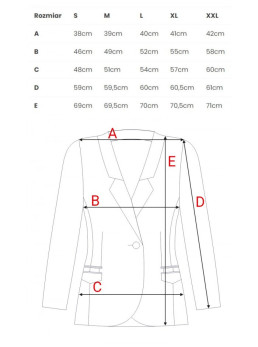 .K141 Švarkas su dvigubomis kišenėmis - cinnamon