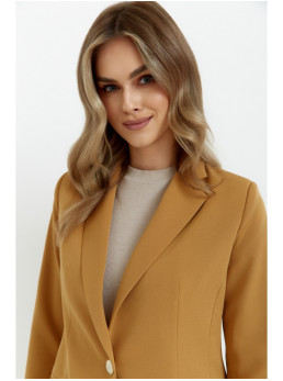 .K141 Švarkas su dvigubomis kišenėmis - cinnamon