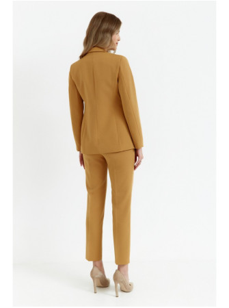 .K141 Švarkas su dvigubomis kišenėmis - cinnamon