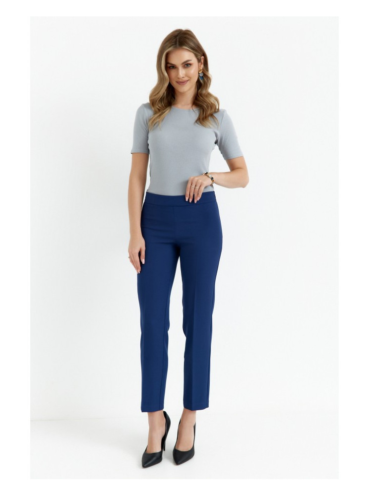 .K055 Slim silueto kelnės - tamsiai mėlyna