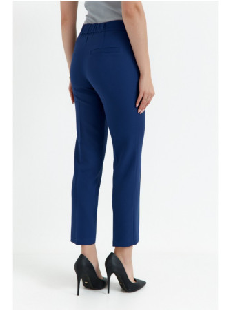.K055 Slim silueto kelnės - tamsiai mėlyna