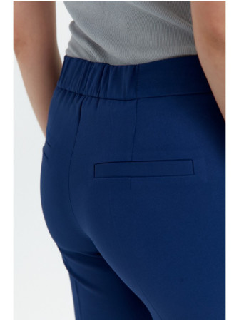 .K055 Slim silueto kelnės - tamsiai mėlyna