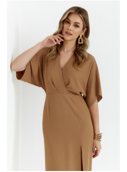 .K163 Ilga suknelė - smėlio