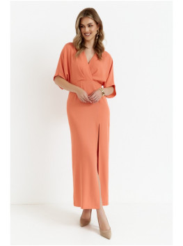 .K163 Ilga suknelė - oranžinė
