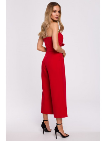M571 Strapless Jumpsuit - red