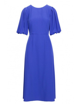 S399 Sukinė su pūstomis rankovėmis - mėlyna