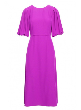 S399 Sūpynių rankovių suknelė - levandų