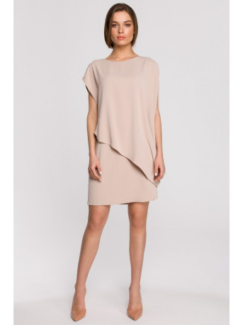 S262 Layered dress - beige