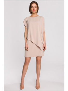 S262 Layered dress - beige