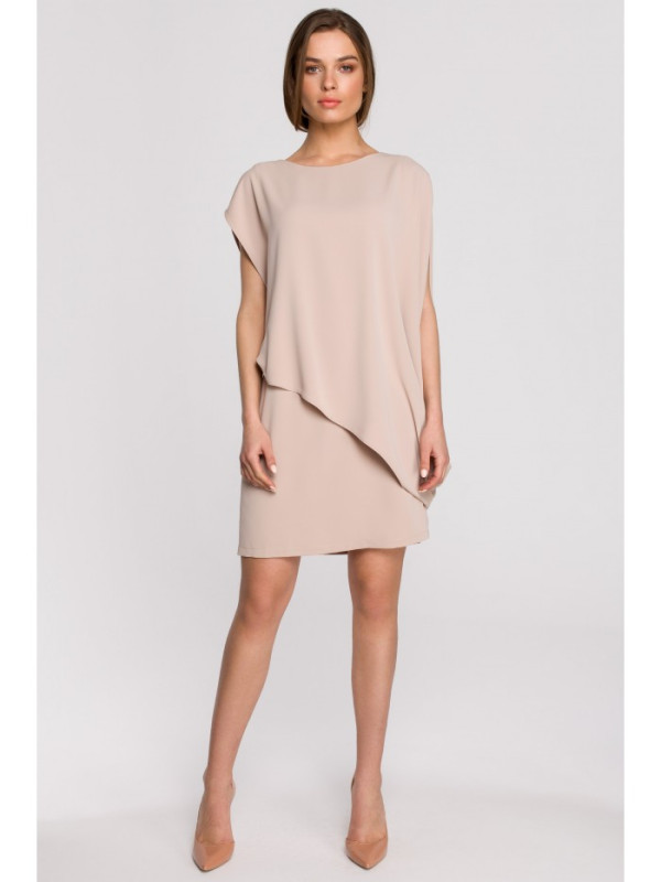 S262 Layered dress - beige