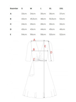 S404 Megzta suknelė platėjančiu sijonu su dirželiu - nebalinta