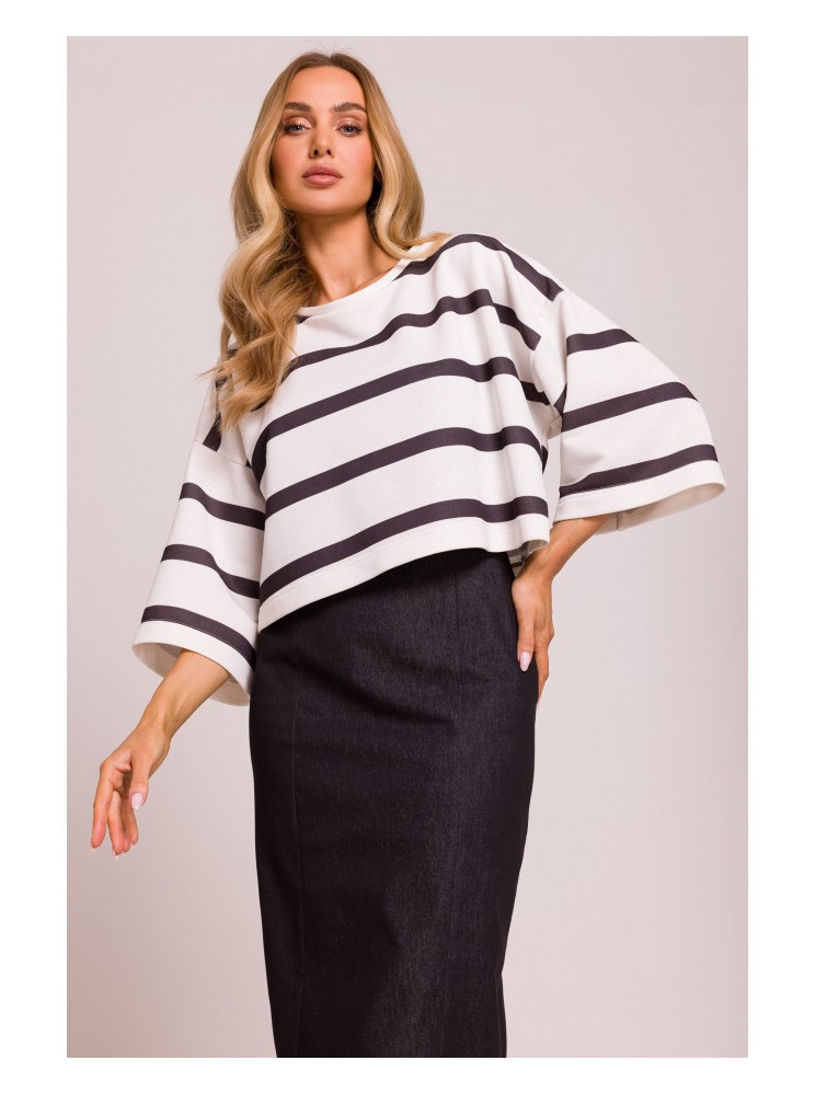 M844 Margaspalvis trumpas viršus - 1 modelis - spalva