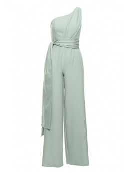 M845 Asimetriškas kombinezonas su juosmens juosta - mėtinė