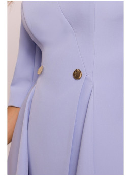 M848 Lengva, platėjanti mini suknelė - šviesiai mėlyna