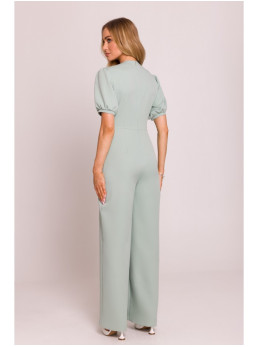 M852 Pūstomis rankovėmis kombinezonas - mėtinė