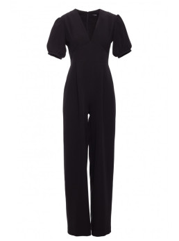 M852 Kombinezonas pūstomis rankovėmis - juoda