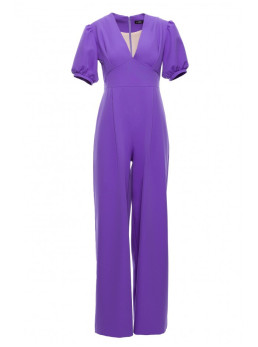 M852 Purpurinis kombinezonas pūstomis rankovėmis - light purple