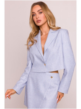 M853 Trumpas švarkelis - šviesiai mėlyna