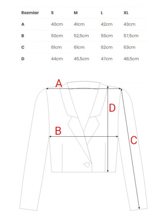 M853 Trumpas švarkelis - šviesiai mėlyna